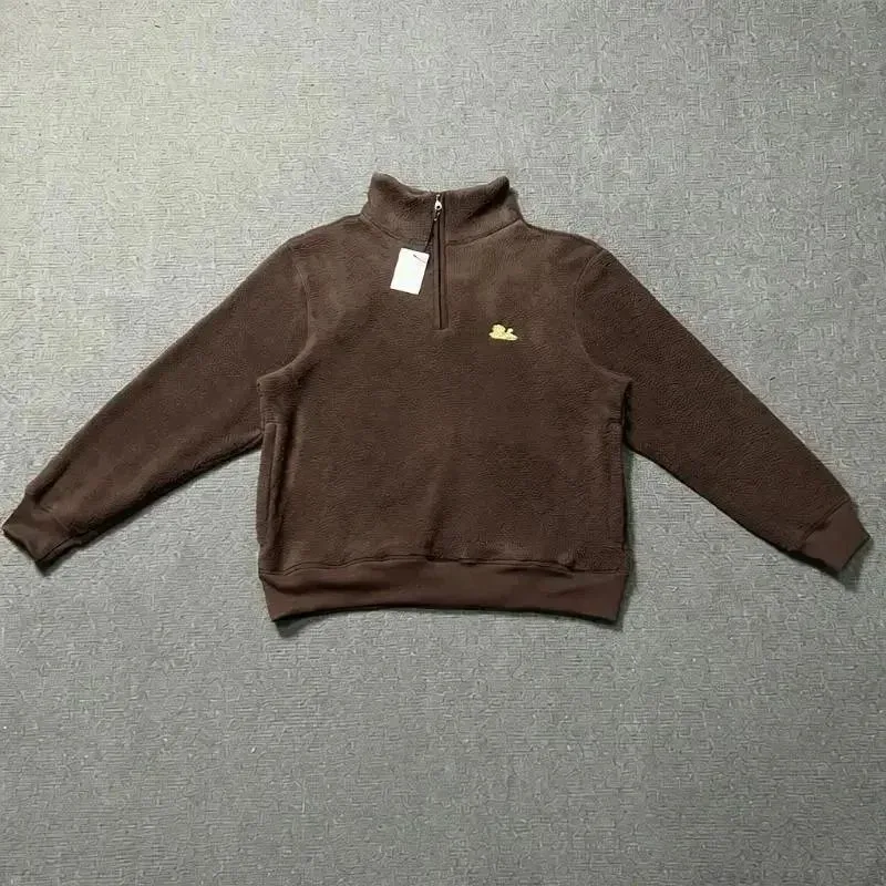 Other Unisex 86 Brown Half-Zip Fleece Pullover Brown - 1