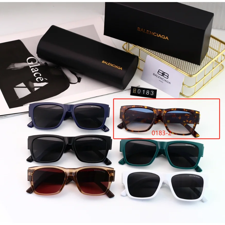 Balenciaga Balenciaga H0183 Tortoise Shell Sunglasses Brown - 1