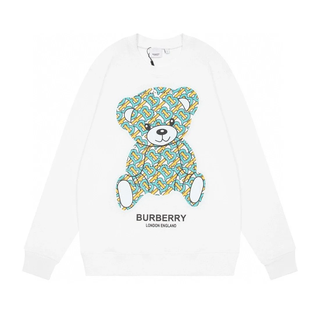 Burberry Burberry White Bear Print Sweatshirt White