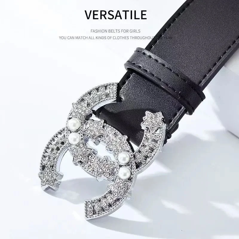 Chanel Chanel CC Crystal Belt Black Black