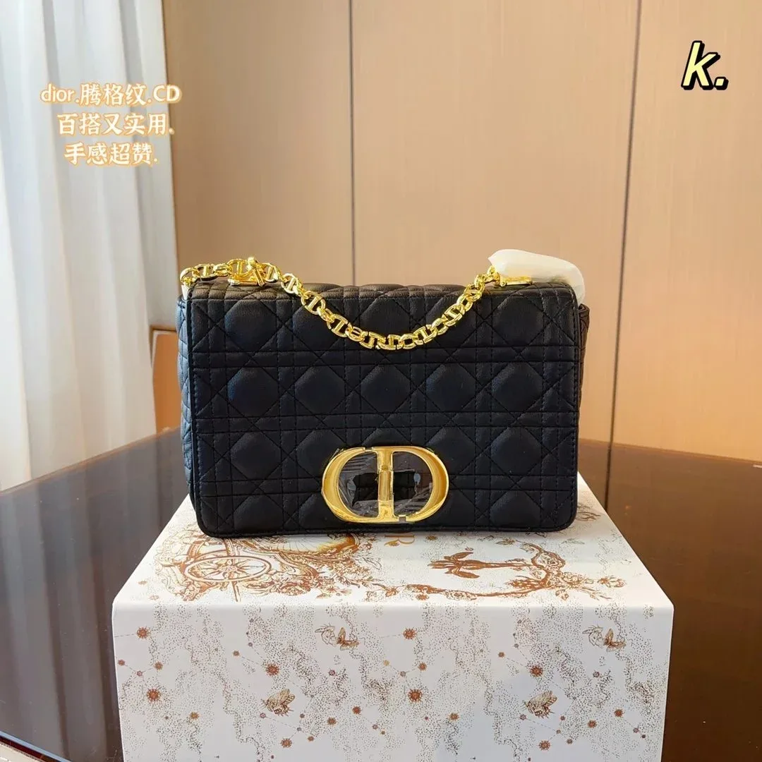 Dior Dior Lady Dior Black Quilted Leather Bag Black - 1