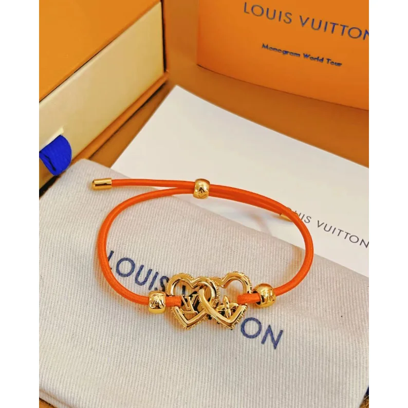 Louis Vuitton Louis Vuitton Monogram Orange Cord Bracelet Orange