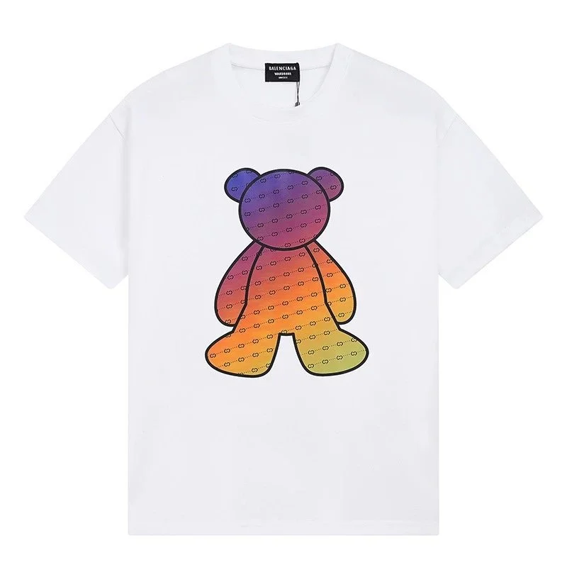 Balenciaga Balenciaga Bear Print T-Shirt 512 White White - 1