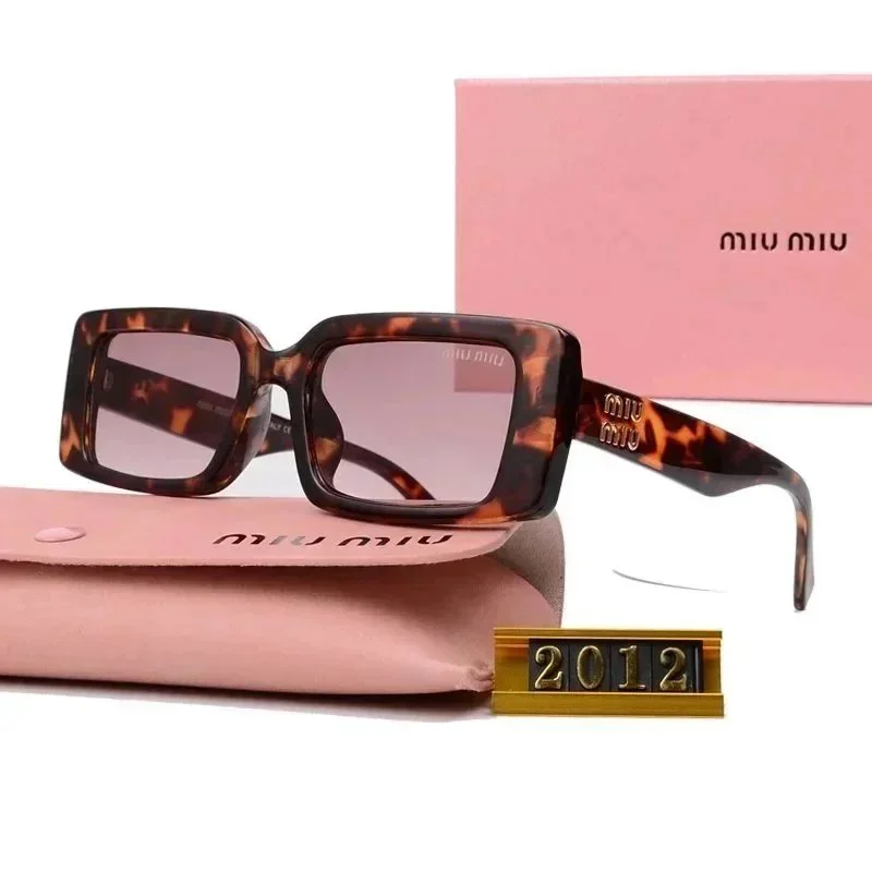 Miu Miu Miu Miu Tortoiseshell Square Sunglasses Brown - 1
