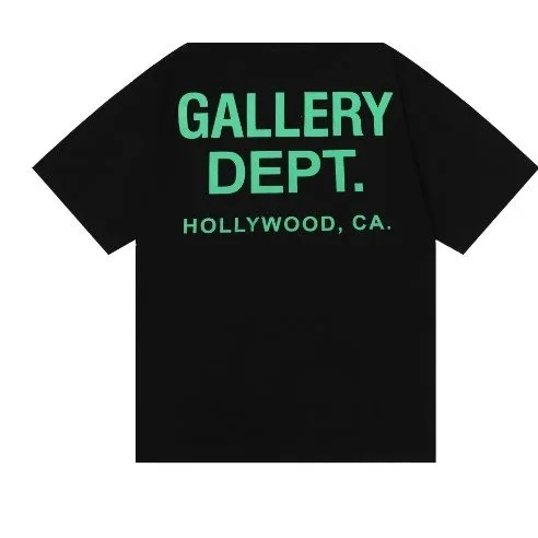Gallery Dept. Gallery Dept. Black Green Text T-Shirt Black - 1