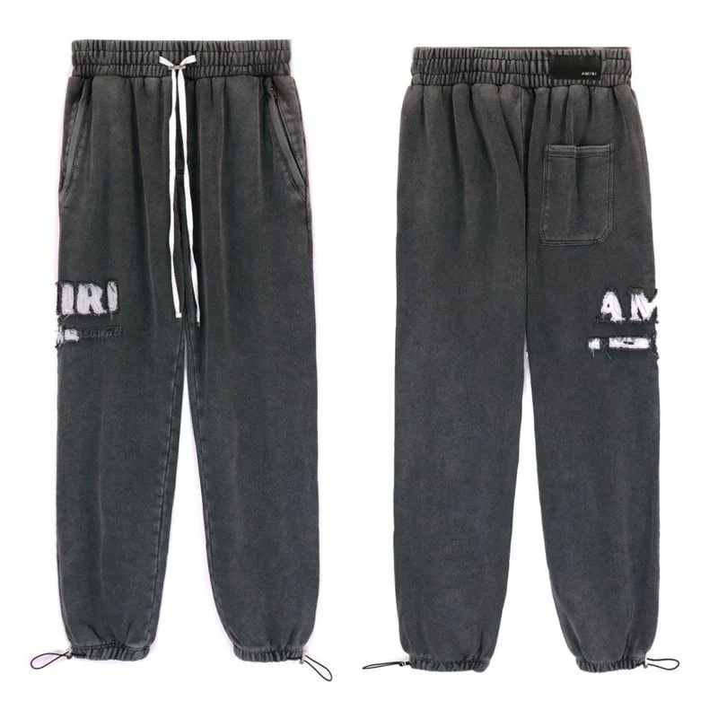 Amiri Amiri MX1 Distressed Black Jogger Pants Black - 1