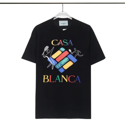 Casablanca Casa Blanca Black Graphic T-Shirt Black - 1