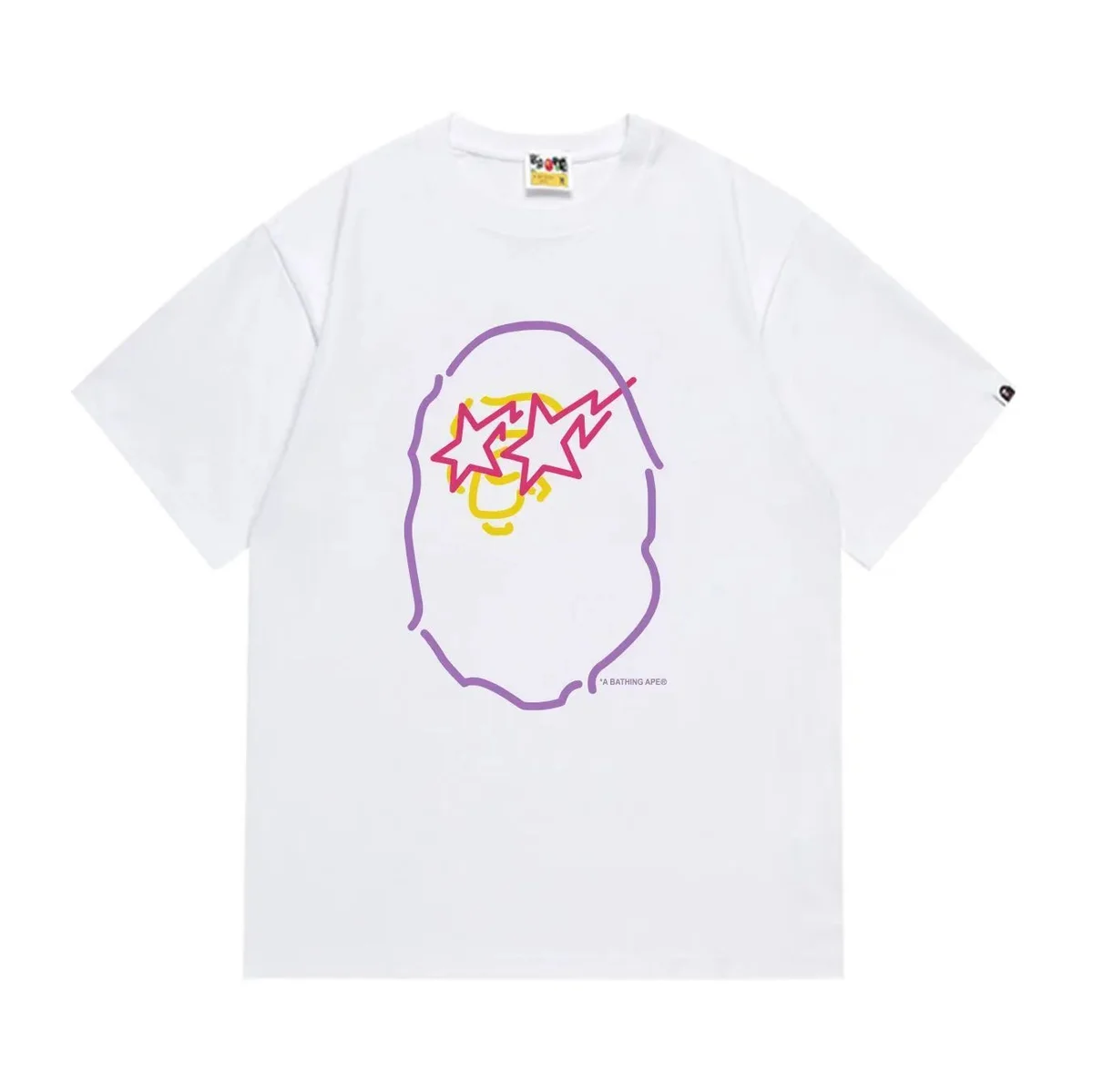 A Bathing Ape A Bathing Ape BAPE STA White Graphic T-Shirt White - 1
