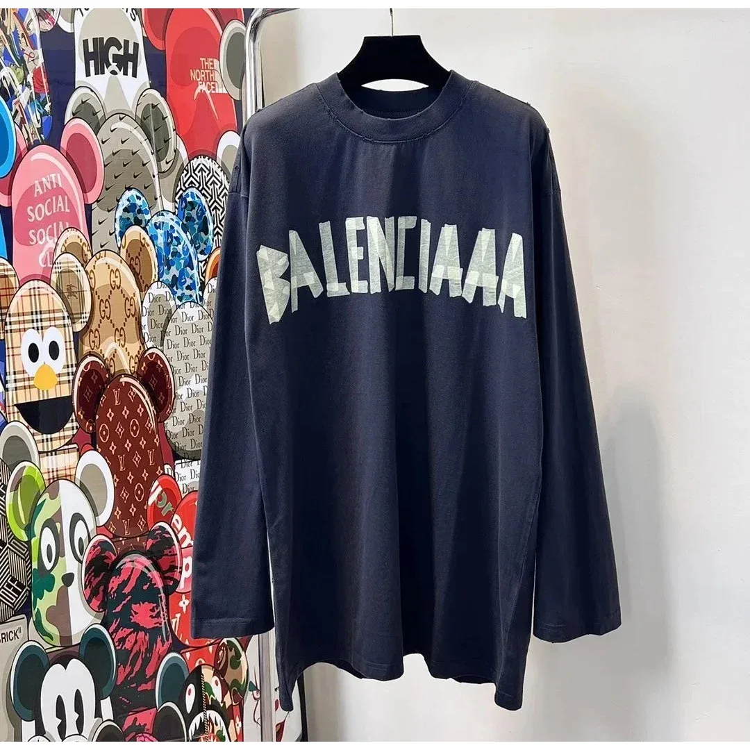 Balenciaga Balenciaga Navy 02 Oversized T-Shirt Navy