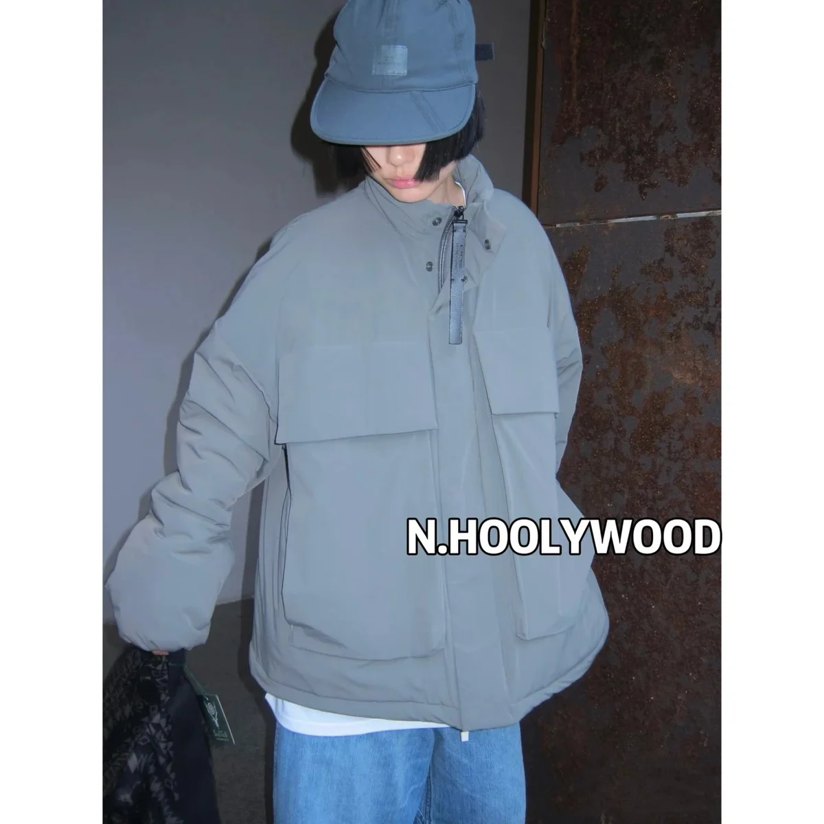 Other N.HOOLYWOOD Oversized Puffer Jacket Grey Grey - 1
