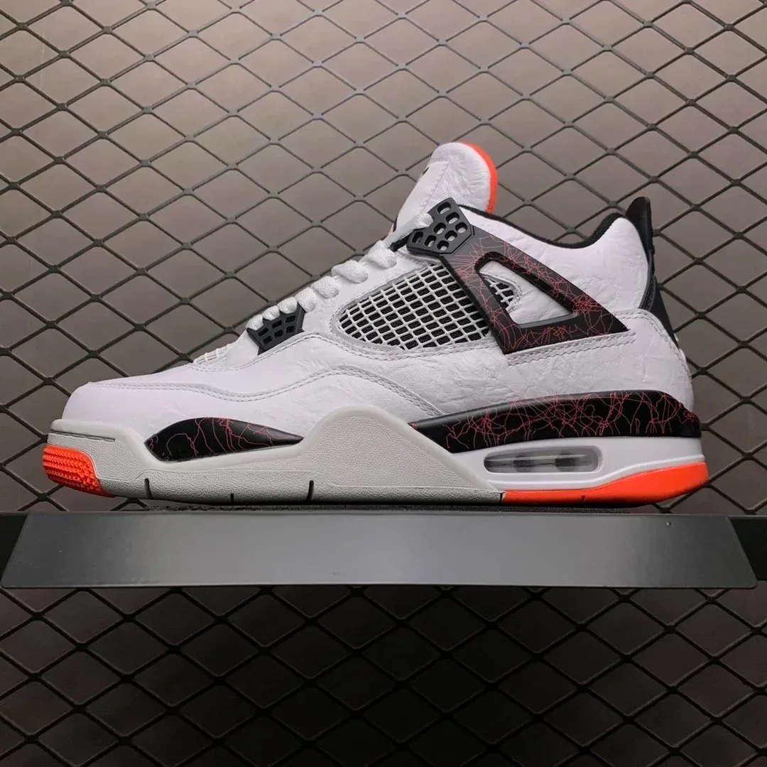Nike Nike Air Jordan 4 White/Black/Infrared Sneakers White - 1