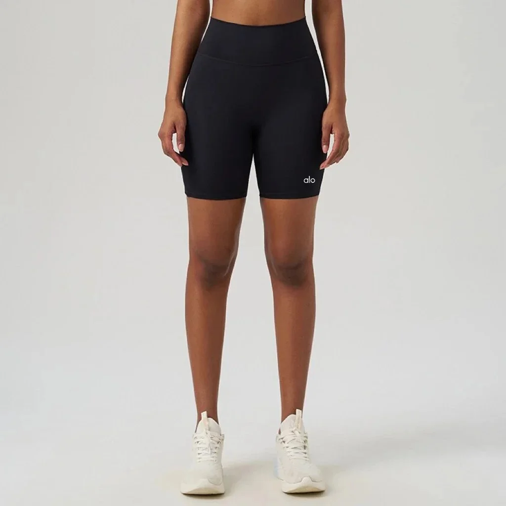 Alo Yoga Alo Fly High Biker Shorts Fly羽黑 Bottoms Black - 1