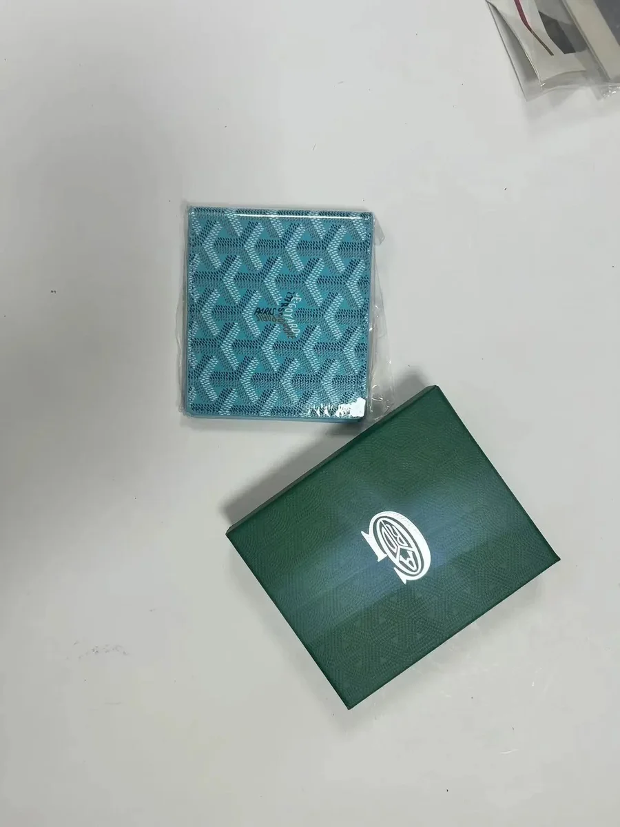 Goyard Goyard Monogram NEW 10 Blue/White Wallet Blue - 1