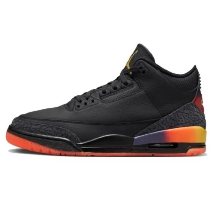 Nike Nike Air Jordan 3 Black Gradient Sneakers Black - 1