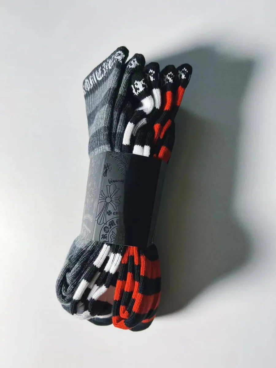 Chrome Hearts Chrome Hearts CH Cross Socks 3双装 Black - 1