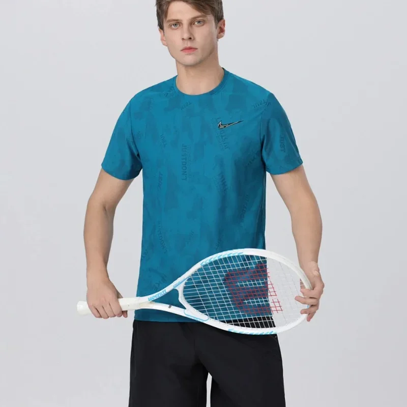 Nike Nike Blue Graphic T-Shirt Men's Blue - 1