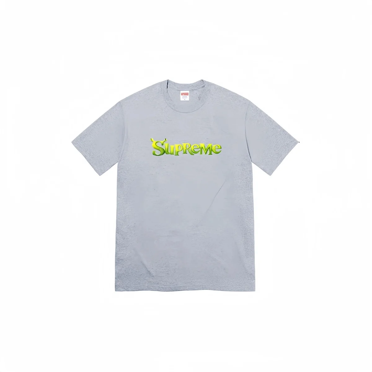 Supreme Supreme Green Logo Grey T-Shirt Grey - 1