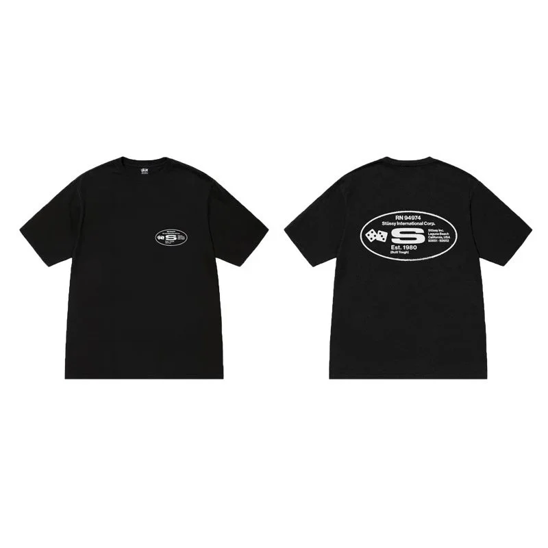 Stussy Stussy Stüssy 'S' Logo Black T-Shirt Black - 1