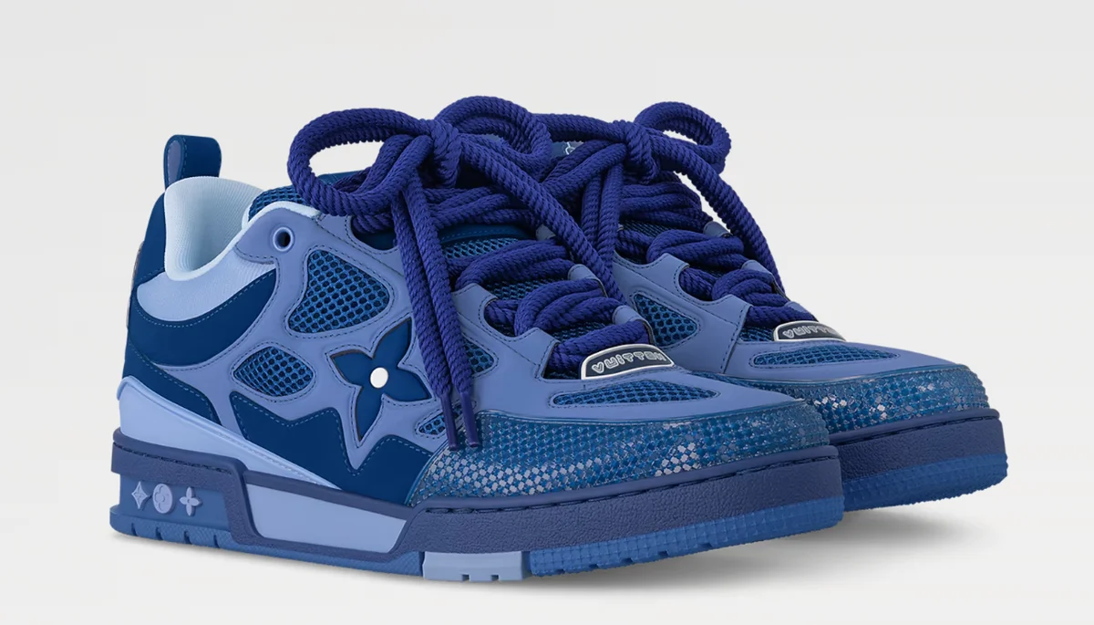 Louis Vuitton Louis Vuitton LV Trainer Blue Monogram Sneakers Blue