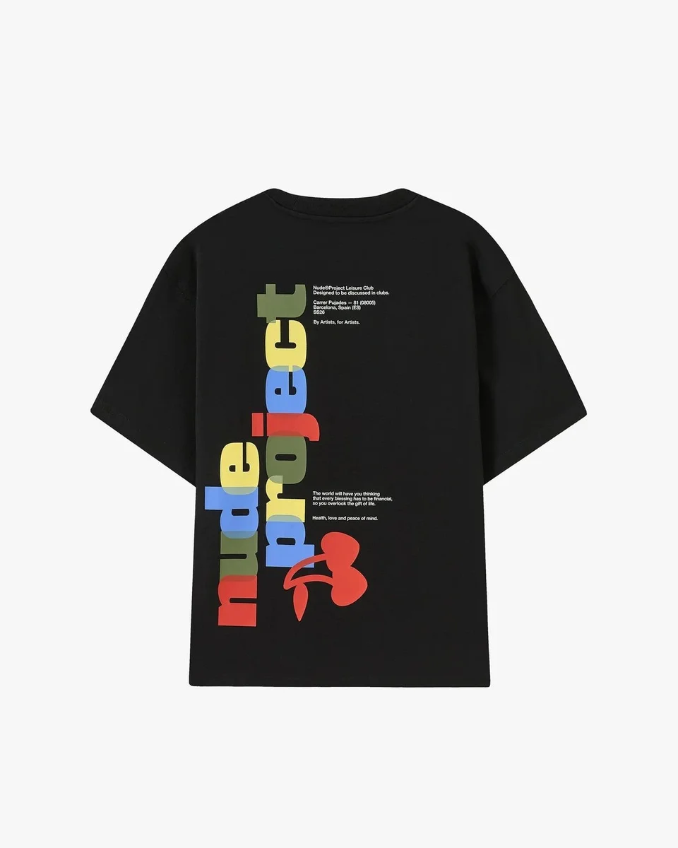 Other Black Nube Progess Leisure Club T-Shirt Black - 1