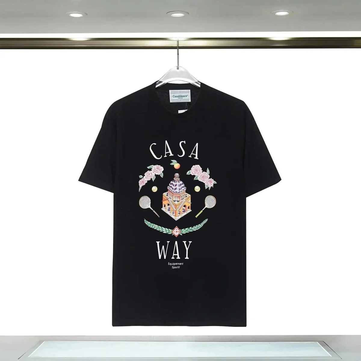 Casablanca Casablanca Casa Way Black T-Shirt Black - 1
