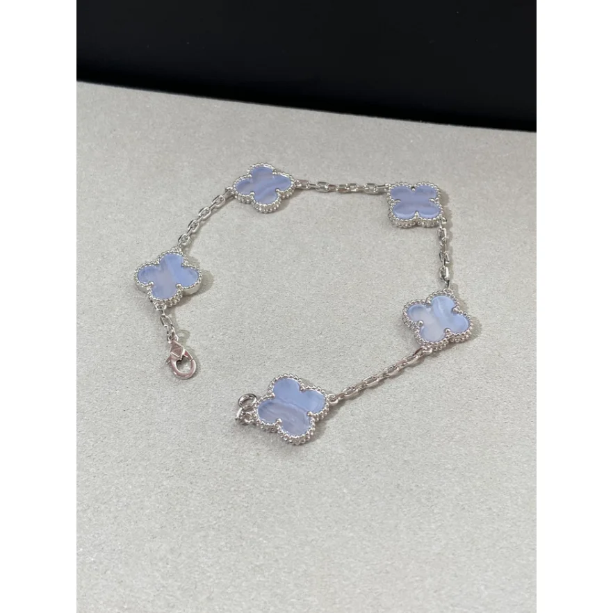 Van Cleef & Arpels Van Cleef & Arpels Alhambra Blue Clover Bracelet Blue