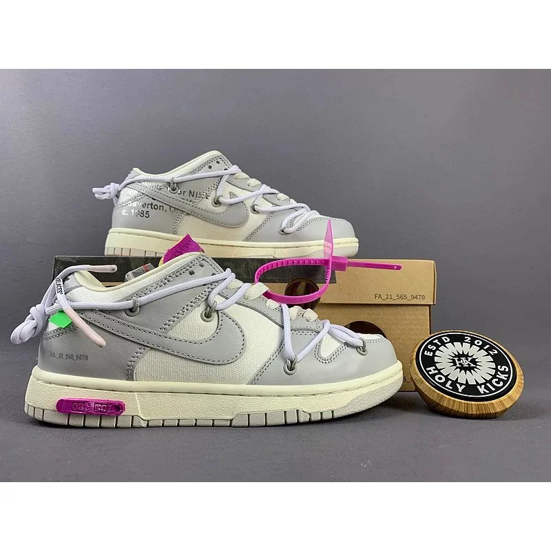 Nike Nike Dunk Low Grey/Sail/Purple Sneakers Grey
