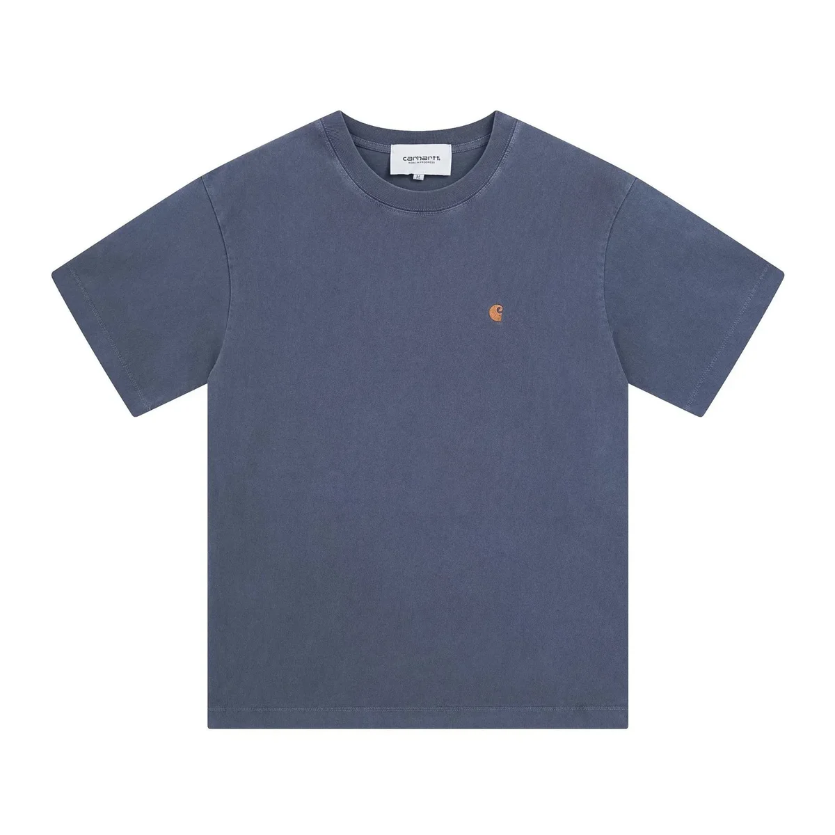 Carhartt Carhartt Classic Logo T-Shirt 223宝蓝色 T-Shirts Blue - 1