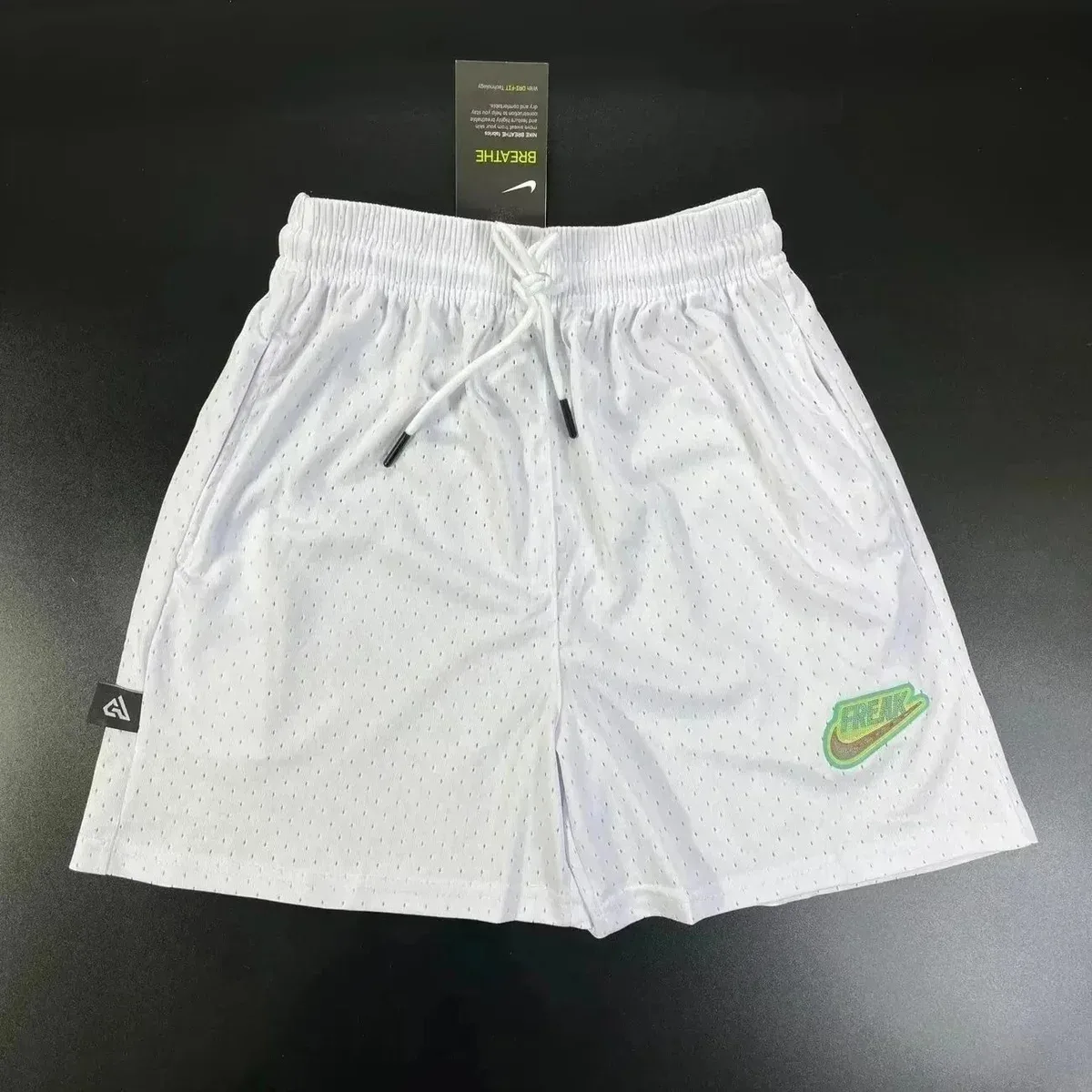 Nike Nike White Mesh Drawstring Shorts White