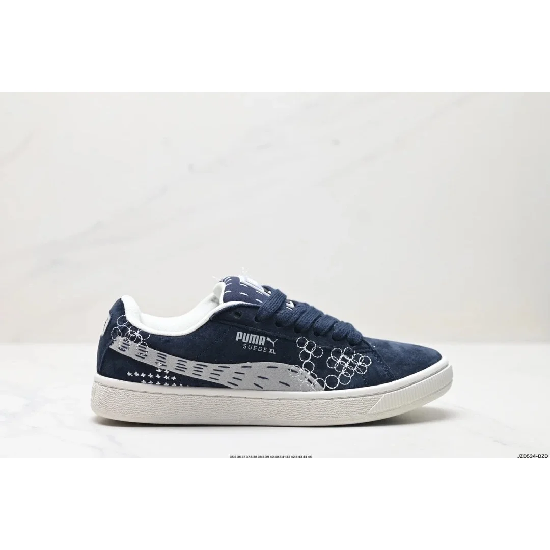 Puma Puma Suede XL Navy Blue & White Sneakers Navy