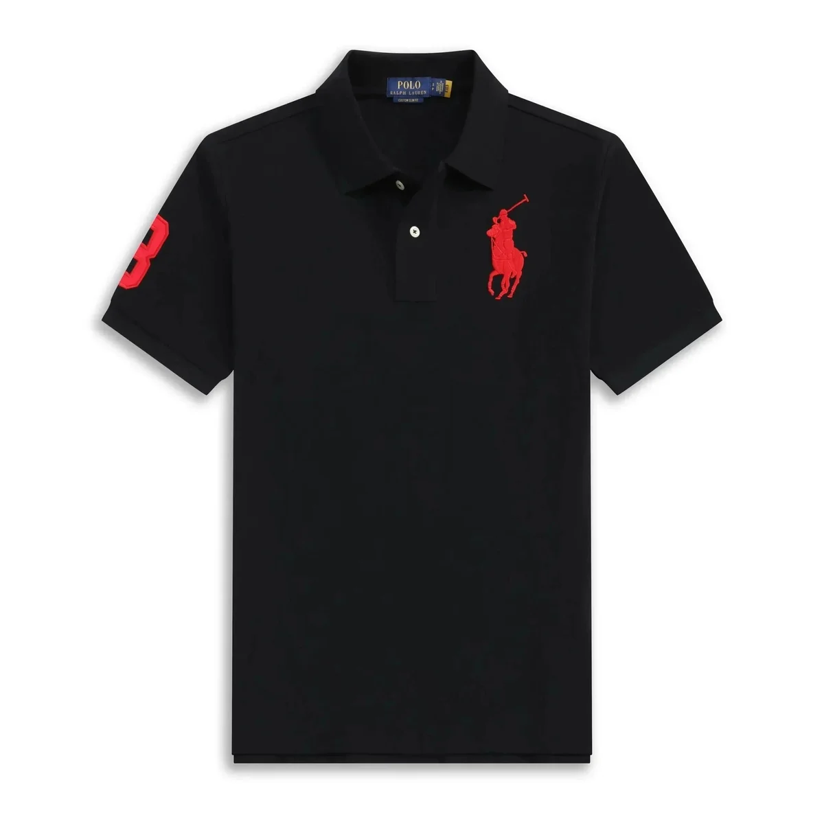 Polo Ralph Lauren Polo Ralph Lauren Big Pony Black Red Polo Shirt Black - 1