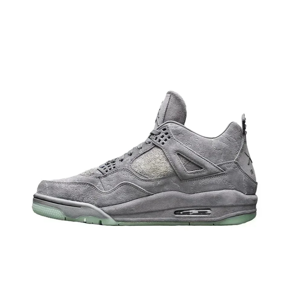 Jordan Jordan Air Jordan 4 Cool Grey/Ghost Green Sneakers Grey