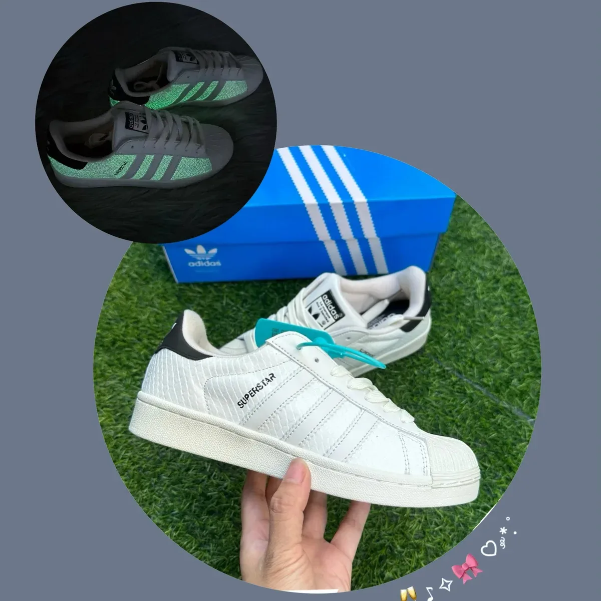 Adidas Adidas Superstar Glow Snake Sneakers White - 1