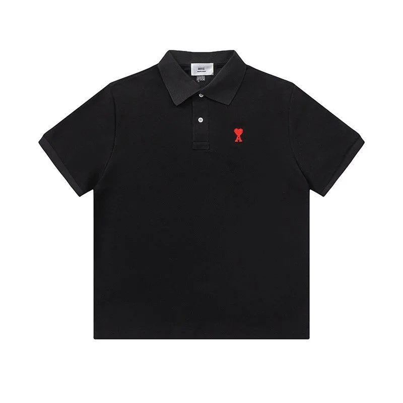 Ami Paris Ami Paris POLO黑色A0010# Polo Shirt Black - 1