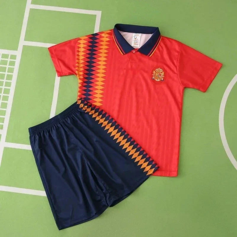 Other Spain Football Jersey Set Red/Navy Shorts Red - 1