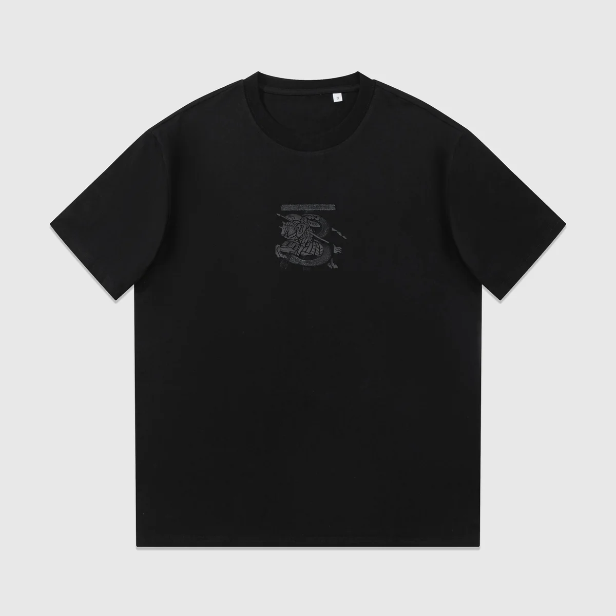 Other Black Dragon Embroidered T-Shirt Black - 1