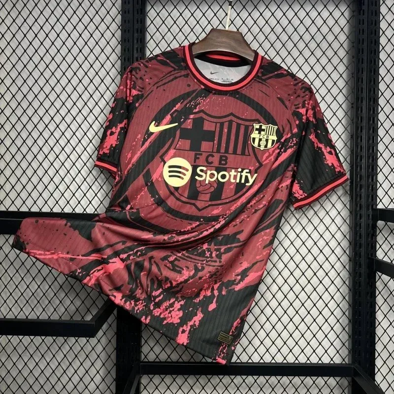 Nike Nike FC Barcelona Red/Black Splatter Football Jersey Multicolor