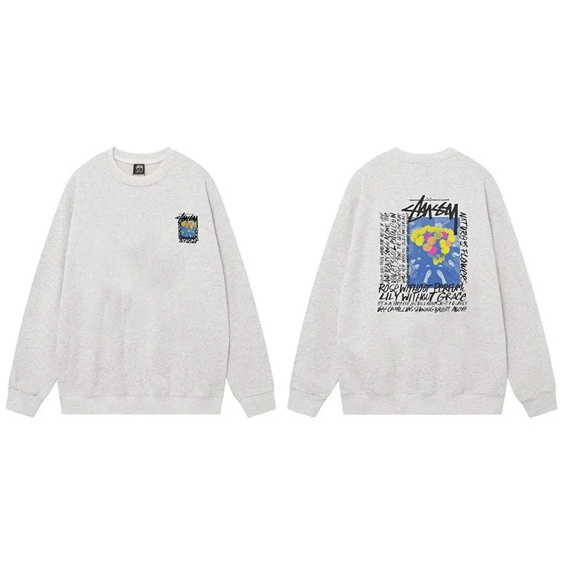 Stussy Stussy Stüssy Bear Grey Hoodie Grey - 1