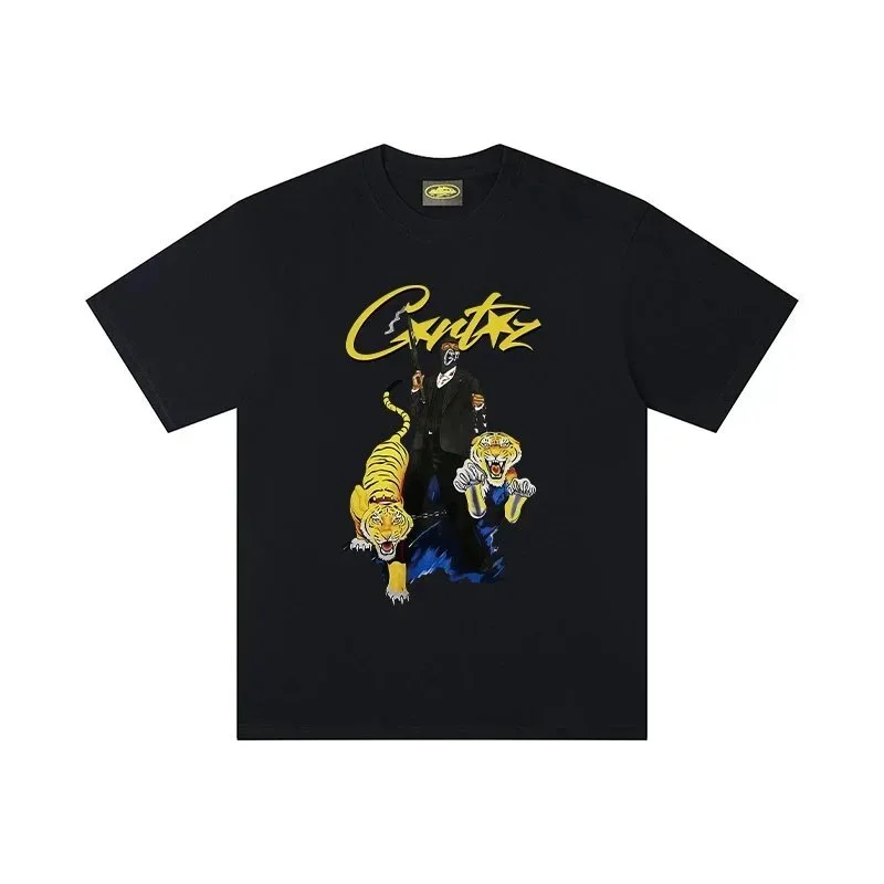 Corteiz Corteiz RTW Tiger Print T-Shirt Black Black - 1