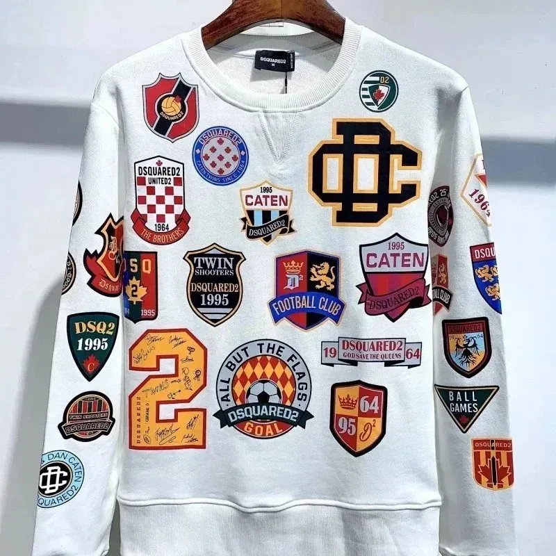 DSQUARED2 DSQUARED2 Multi-Patch White Sweatshirt White