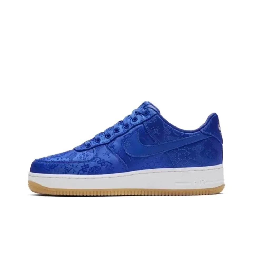 Nike Nike Air Force 1 Blue Silk Sneakers Blue