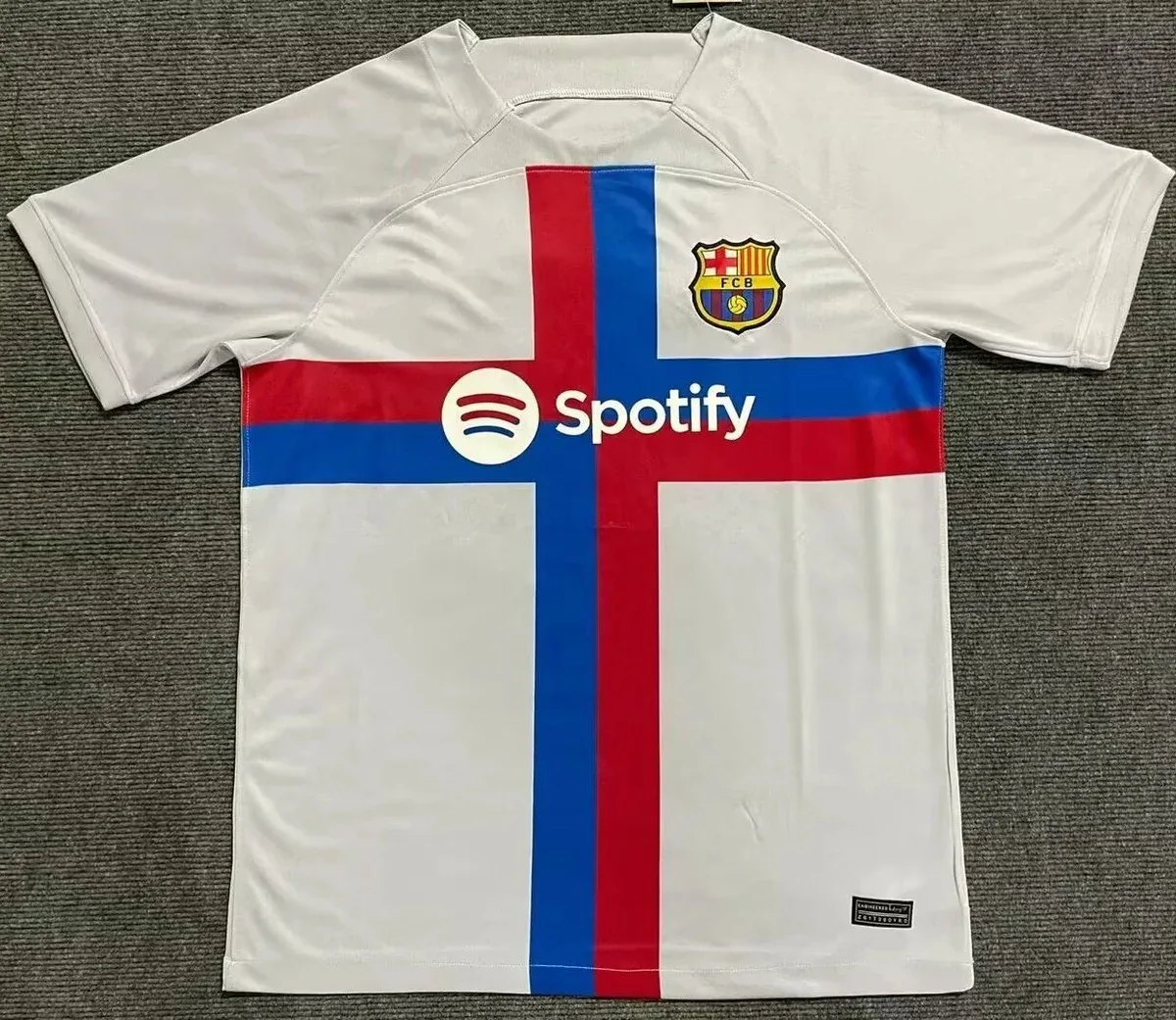 Nike Nike Barcelona Away Jersey White Red Blue Sporty White - 1