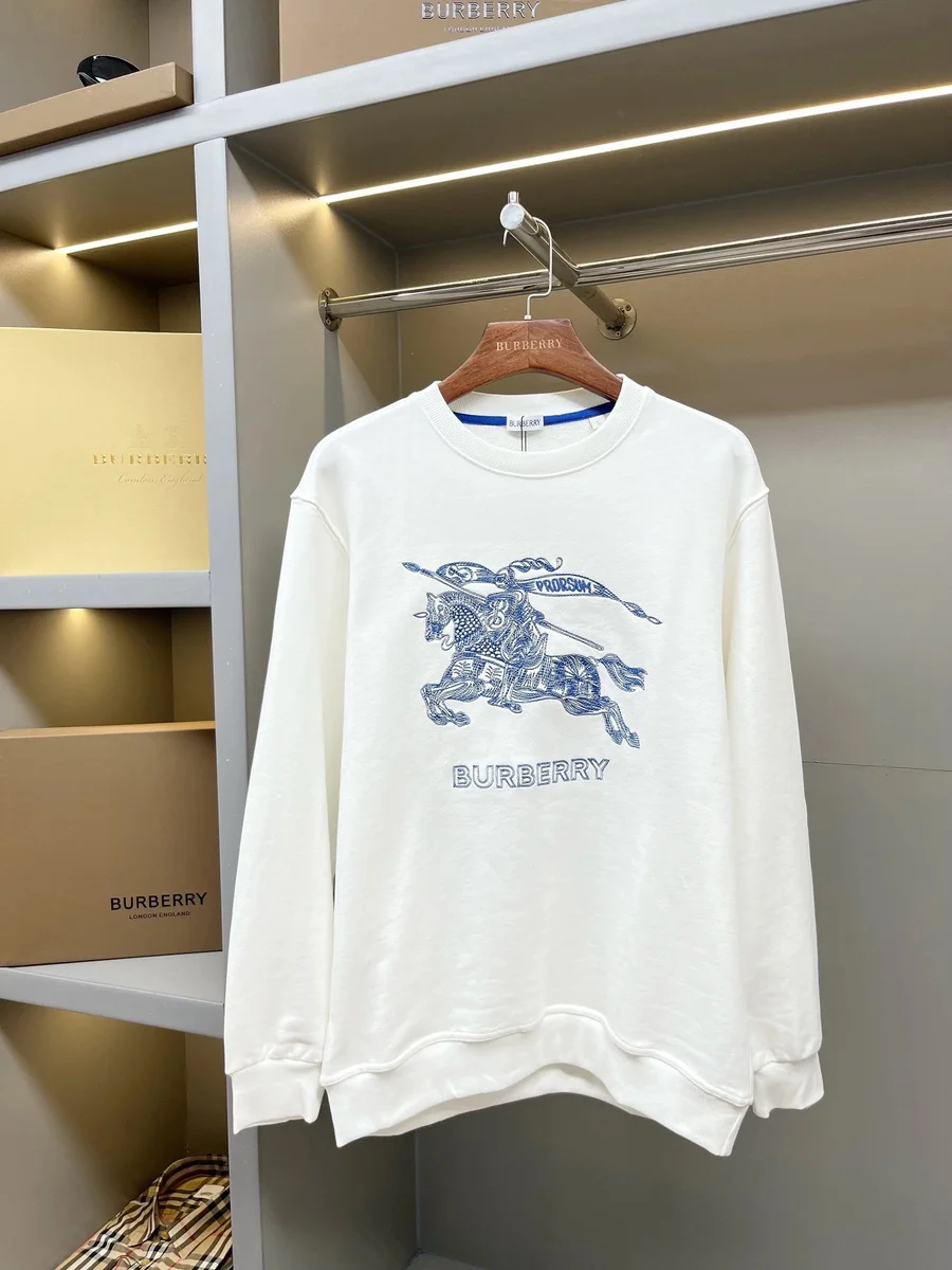 Burberry Burberry Equestrian Knight White Sweatshirt White - 1