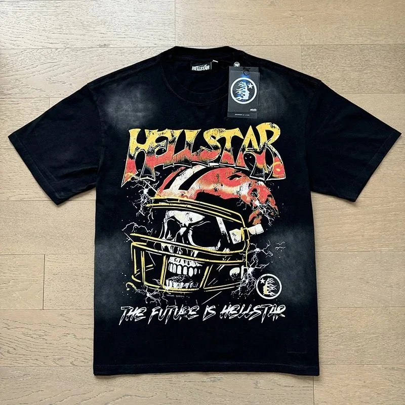 Hellstar Hellstar Black/Red/Yellow Graphic T-Shirt Black - 1