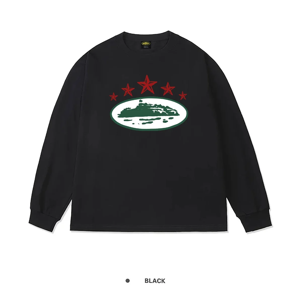 Other Black Long Sleeve Graphic Tee Black - 1