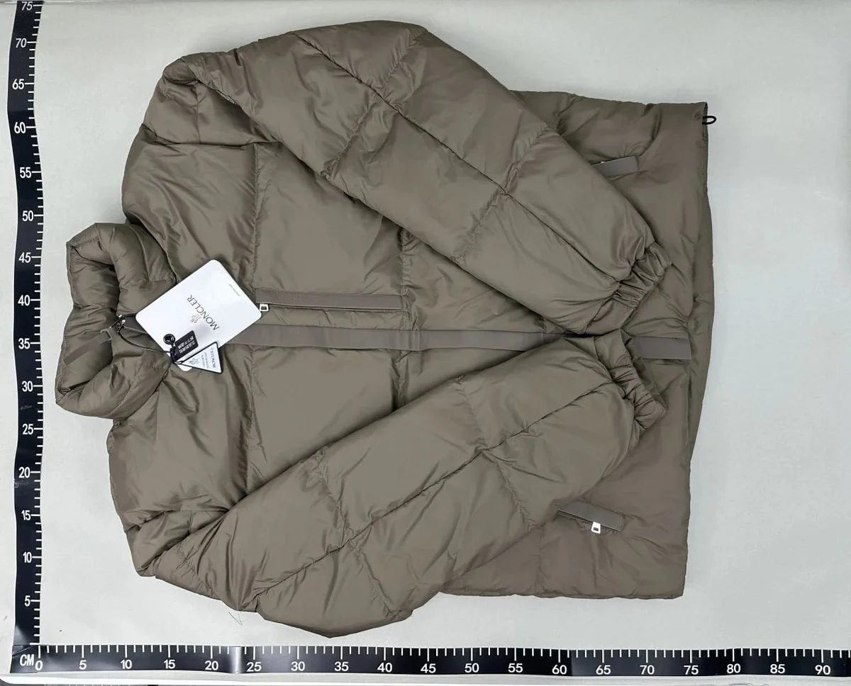 Moncler 36 Brown Khaki Parka