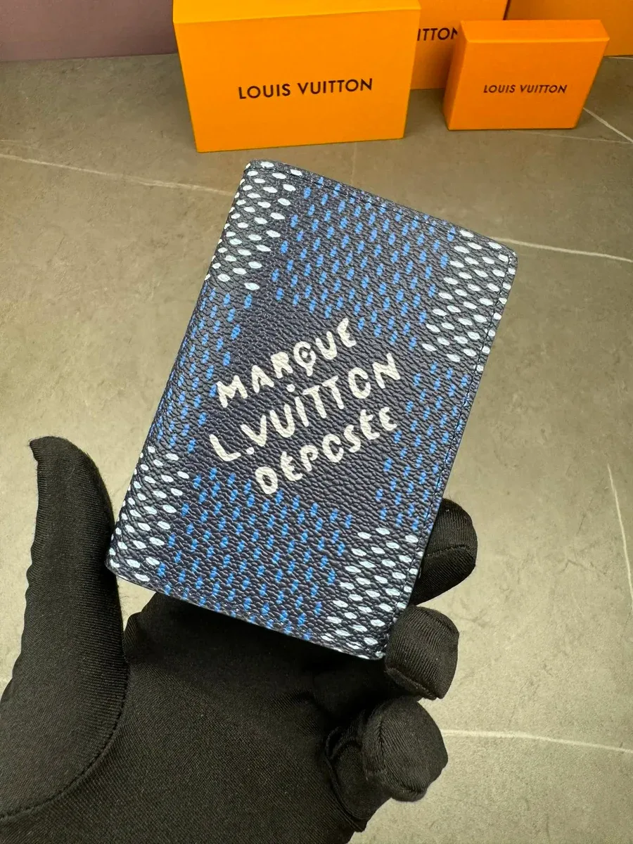 Louis Vuitton Tabi Portacarte blu Fantasia