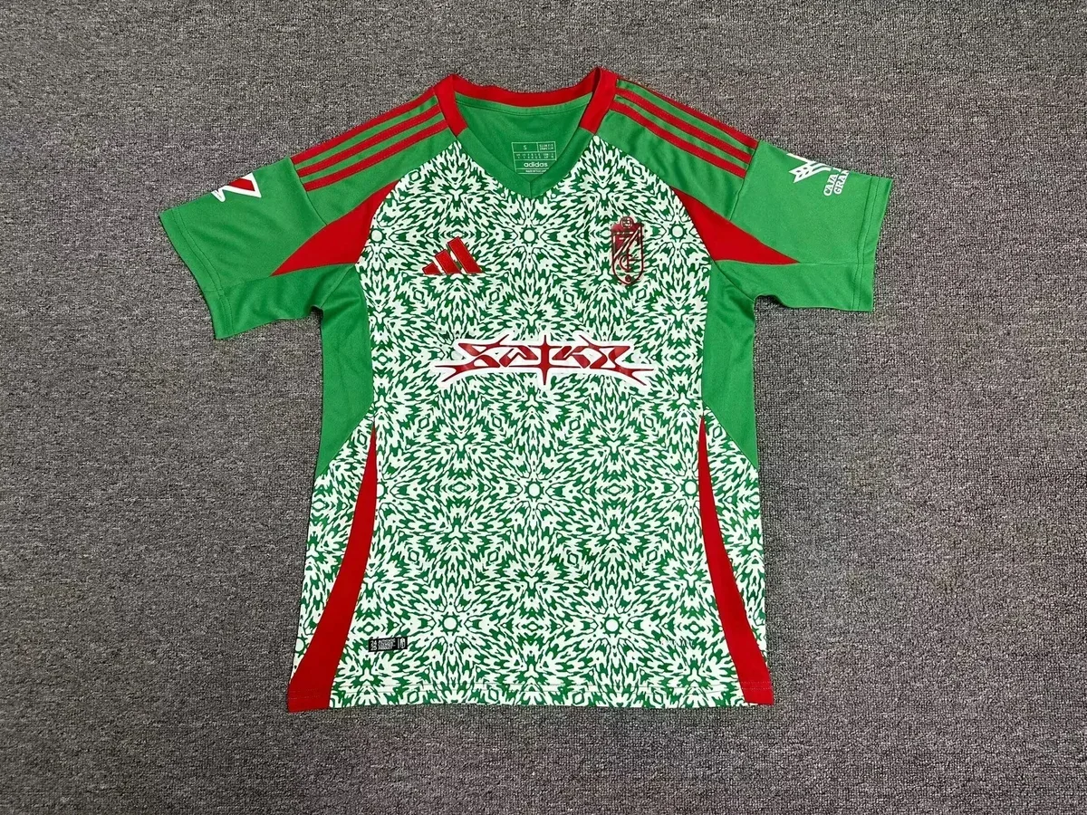 Adidas Adidas Green/White All-Over Print T-Shirt White