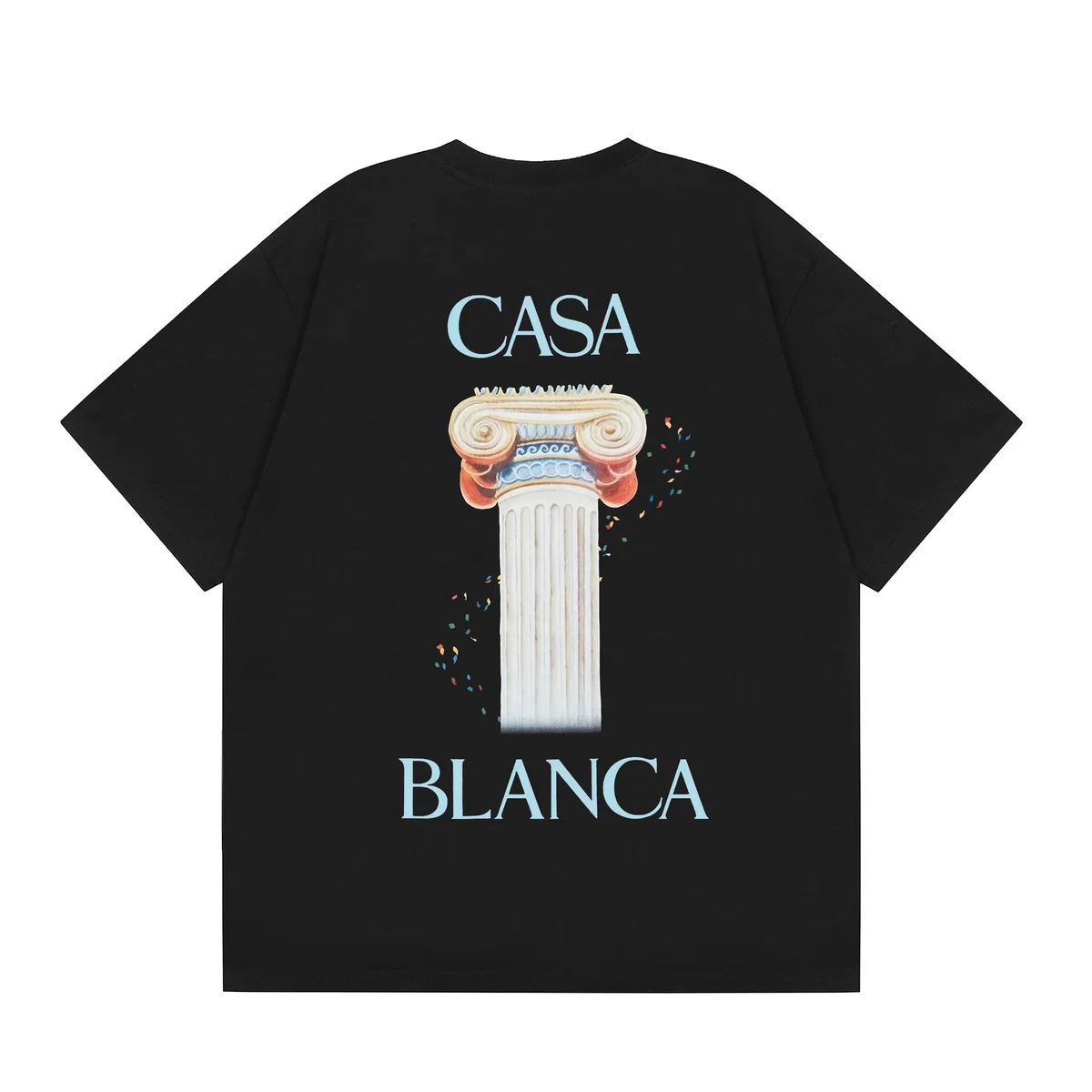 Other CASA BLANCA Black Column T-Shirt Black - 1