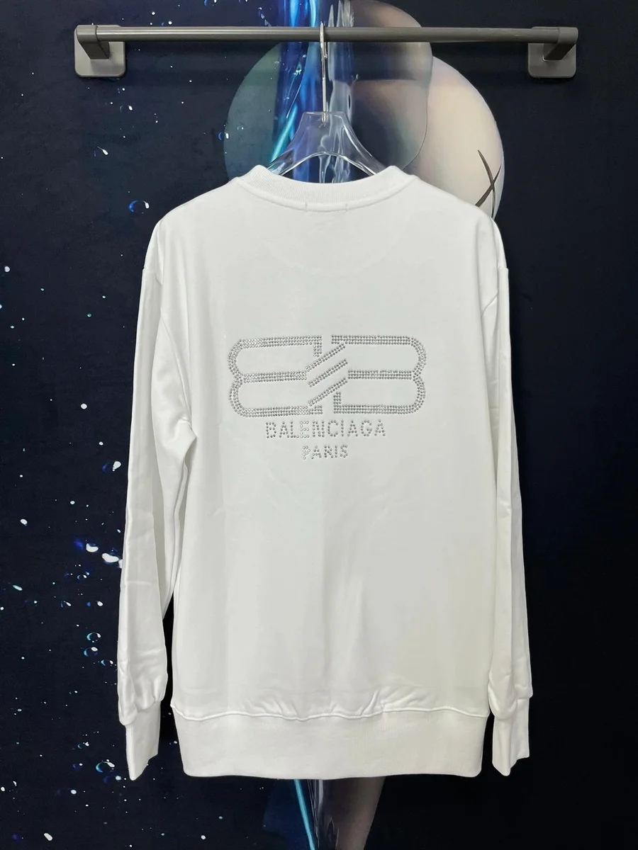 Balenciaga Balenciaga Studded BB White Sweatshirt White